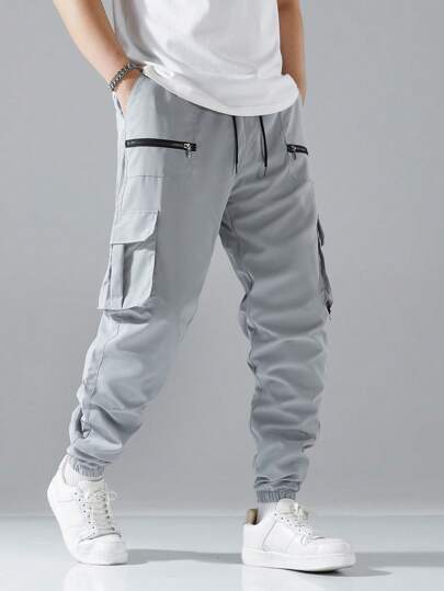 Zain Losse Cargo Broek Met Klepzakken
