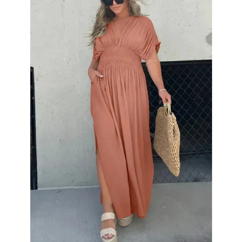 TARA | V-neck Maxi dress