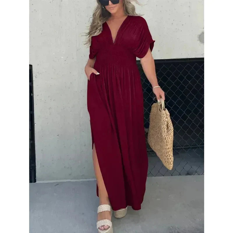 TARA | V-neck Maxi dress