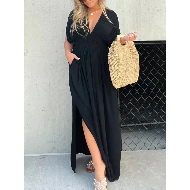 TARA | V-neck Maxi dress