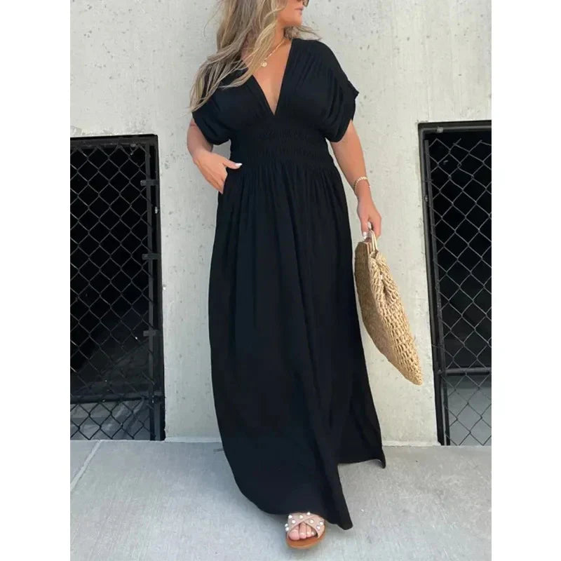 TARA | V-neck Maxi dress
