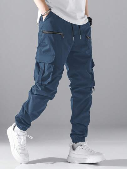 Zain Losse Cargo Broek Met Klepzakken