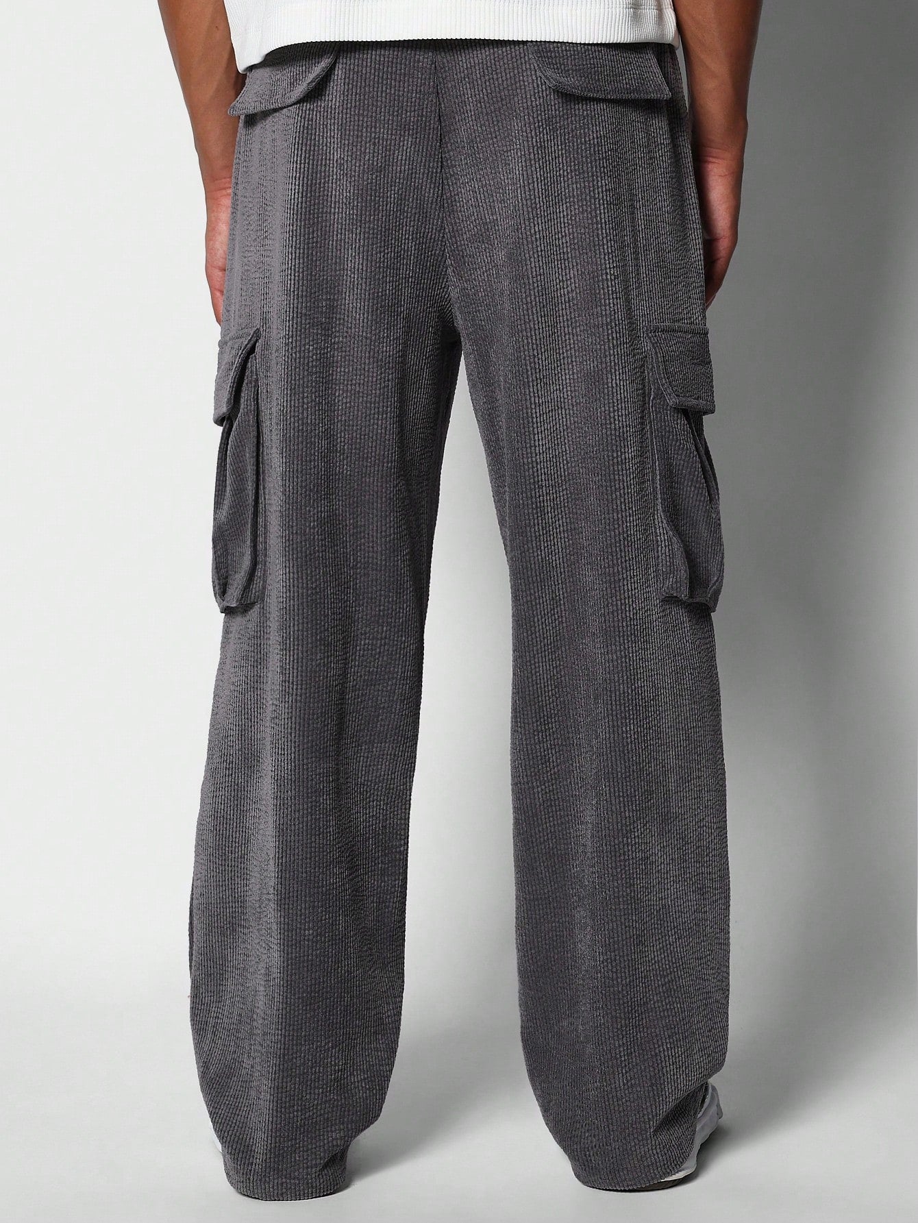 Corduroy Cargo Pant With Contrast Drawcords