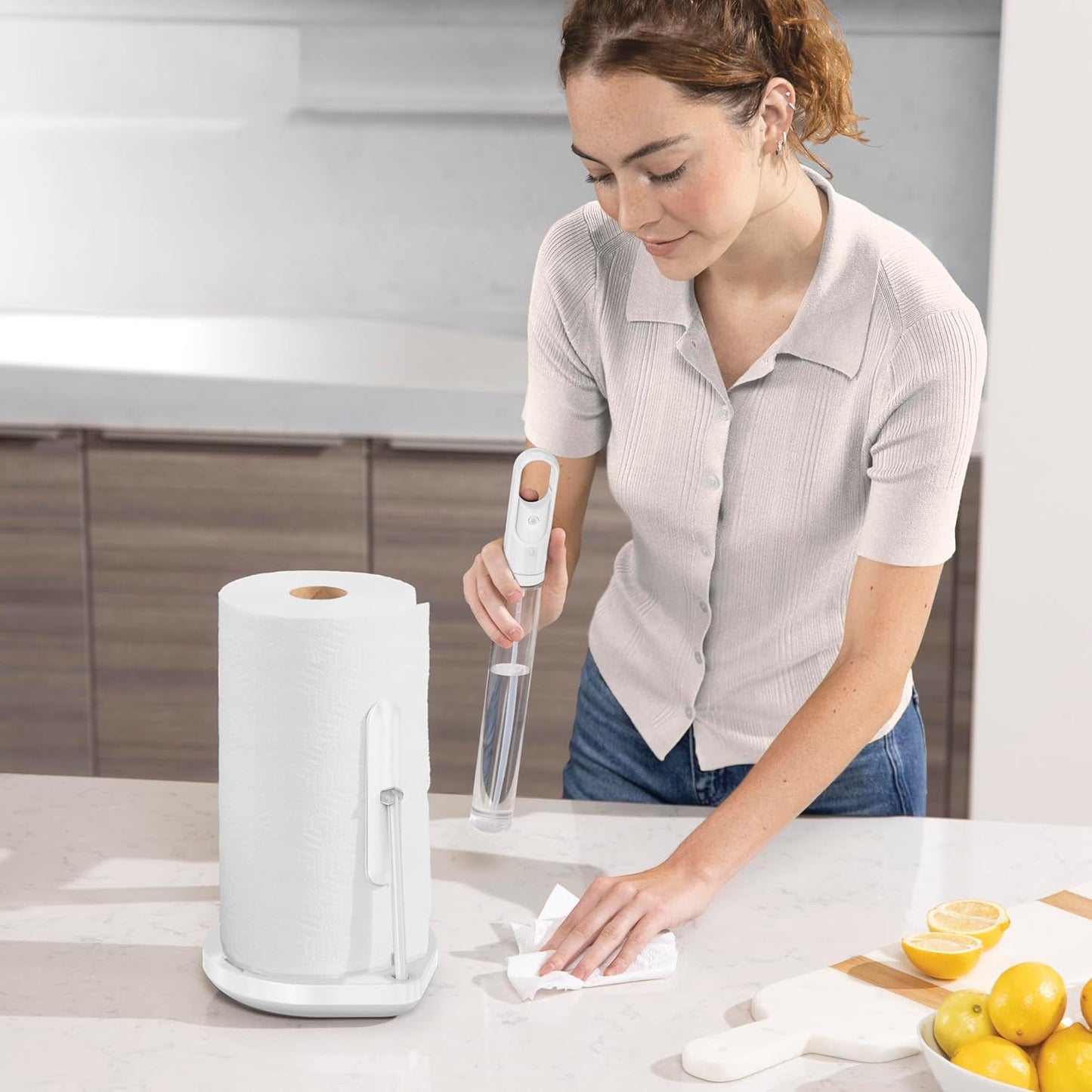 Simplehuman Keukenrolhouder met Pomp
