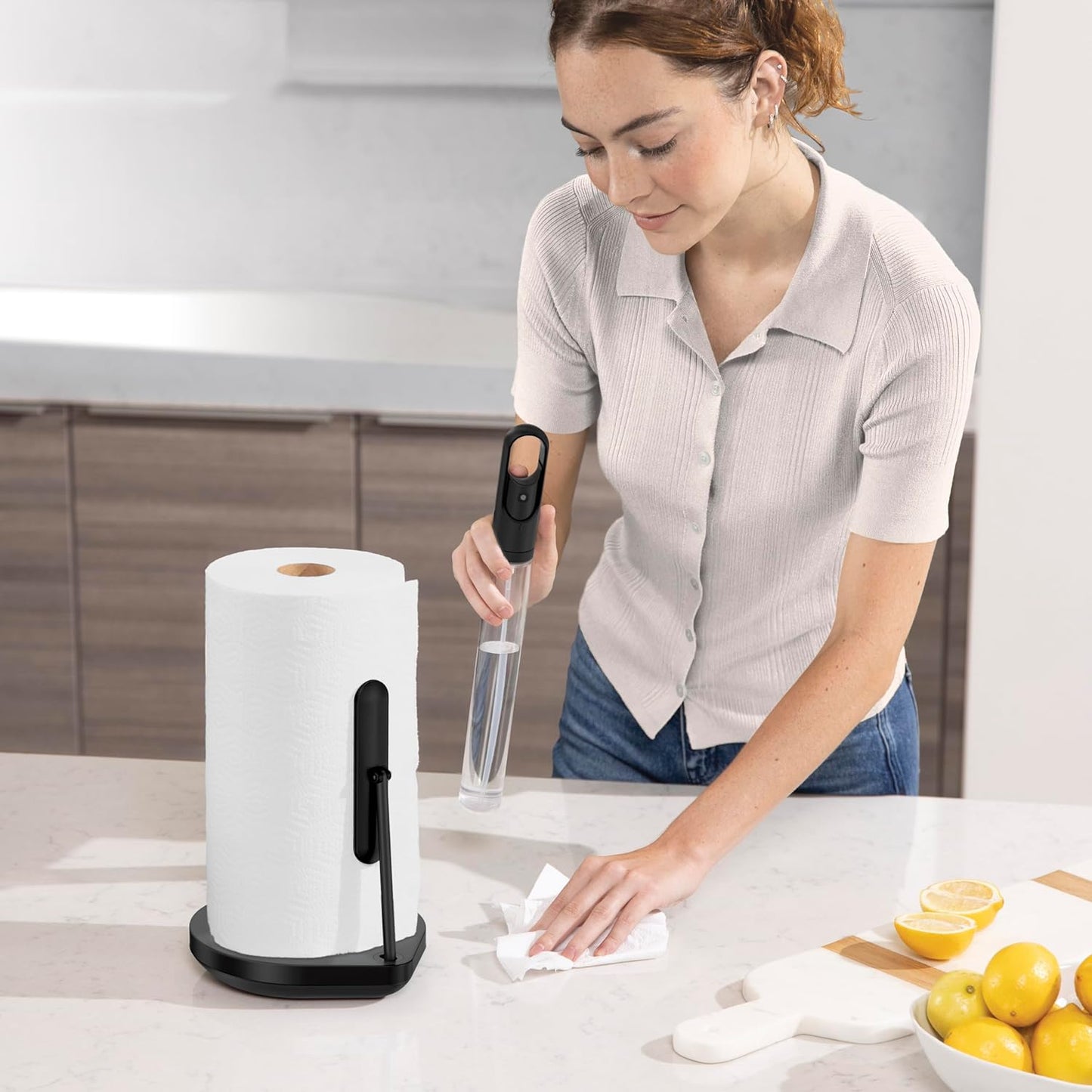 Simplehuman Keukenrolhouder met Pomp