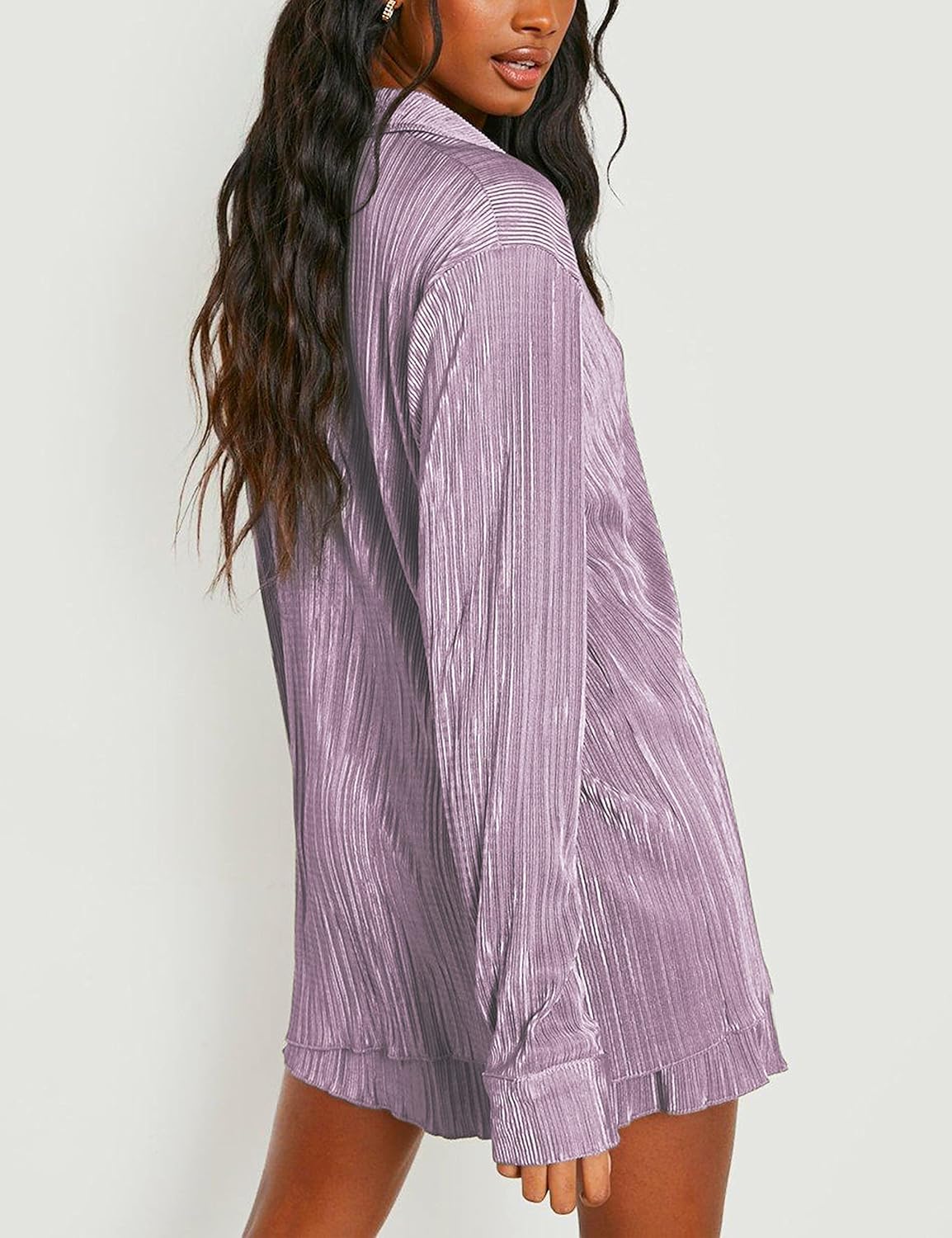 ZAFIRA | 2-delig zomeroutfit voor dames, geplooide blouse met knopen en high-waist shorts