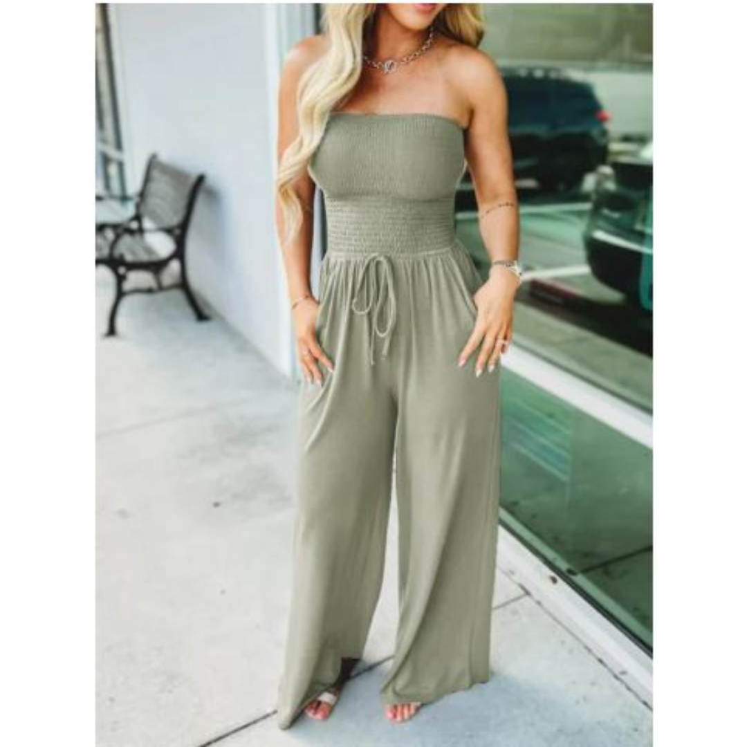 Icone™ Jumpsuit: Bandeau Top Jumpsuit