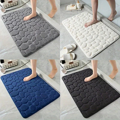 Cobblestone Koraalvel Bad Mat
