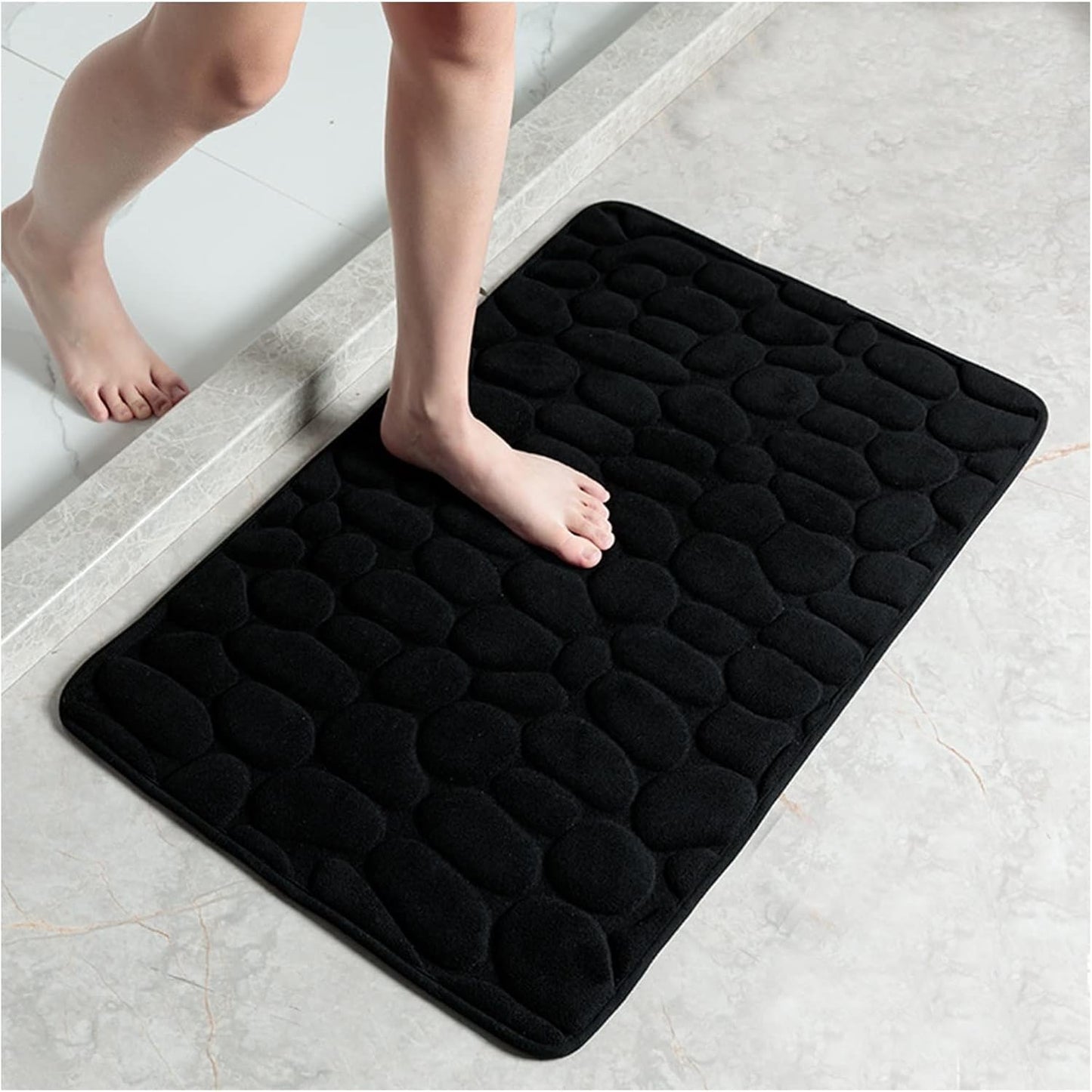 Cobblestone Koraalvel Bad Mat
